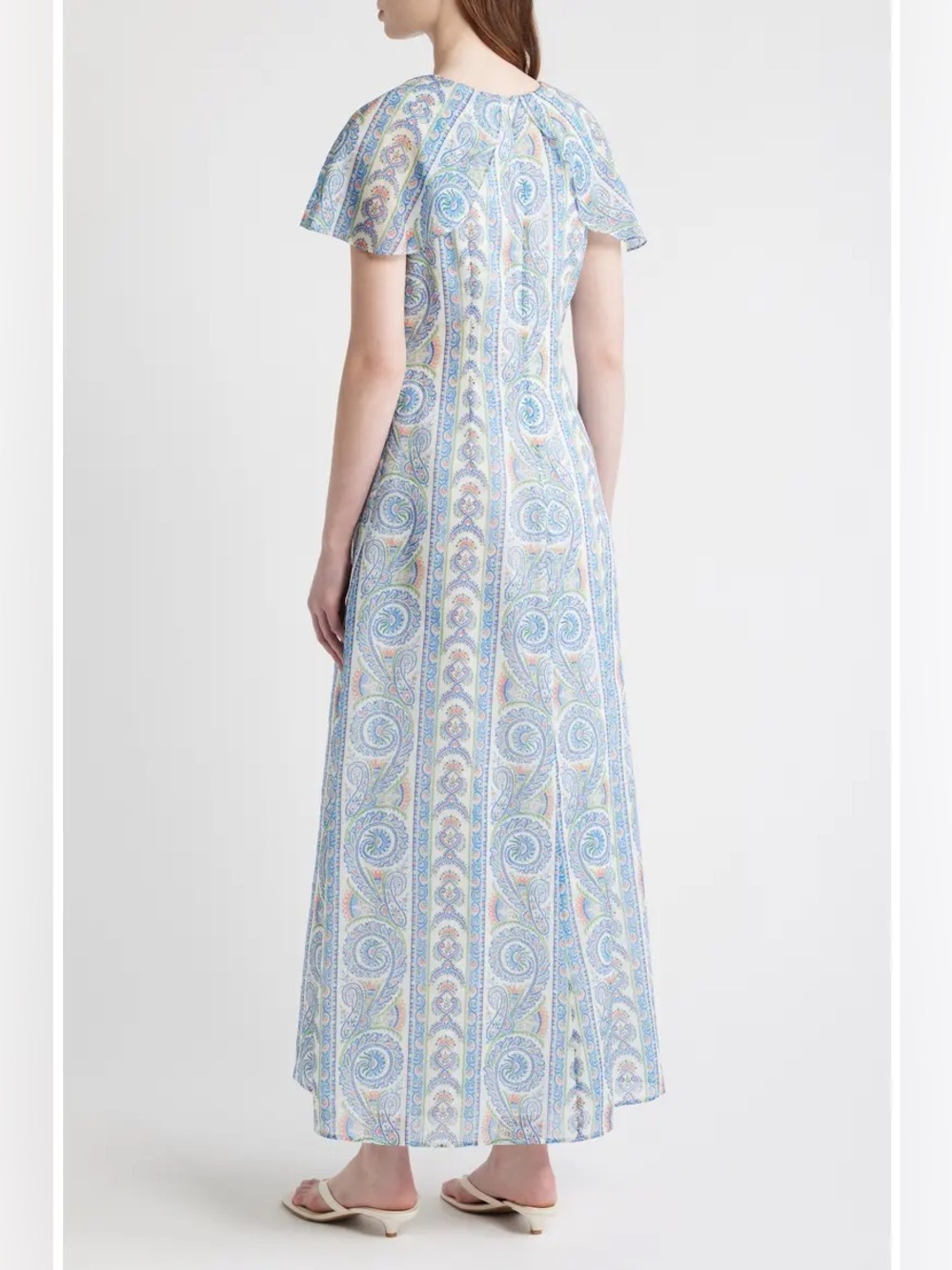 Hill House The Davina Dress in Blue Corsica Paisley - Picture 4 of 8